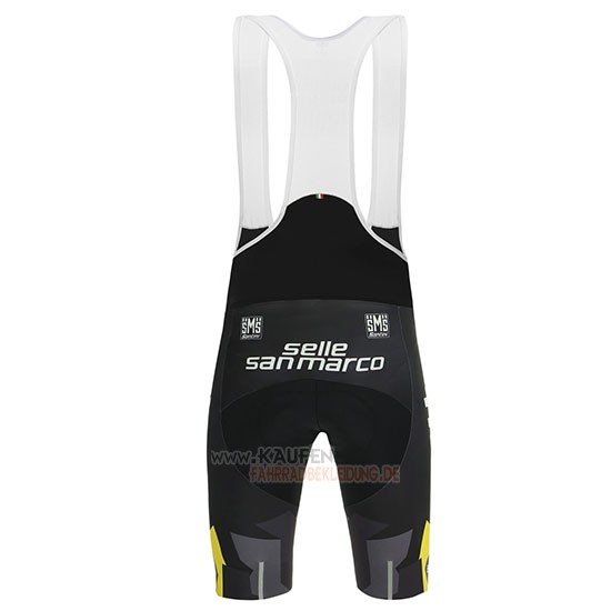 Trek Selle San Marco Kurzarmtrikot 2019 und Kurze Tragerhose Shwarz Gelb